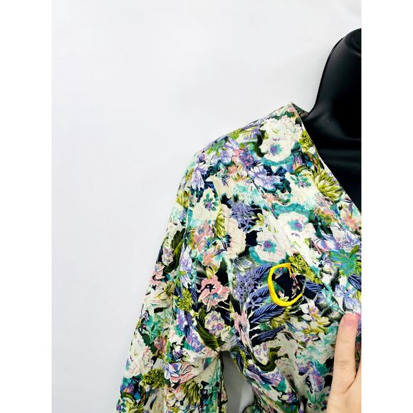 plum pretty sugar green blue robe - Picture 2 of 4